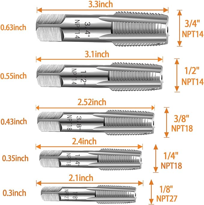 ThreadPro™ NPT Pipe Tap Set